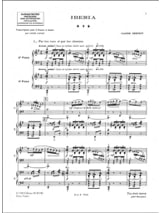 Iberia - 2 Pianos - DEBUSSY - Partition - Piano